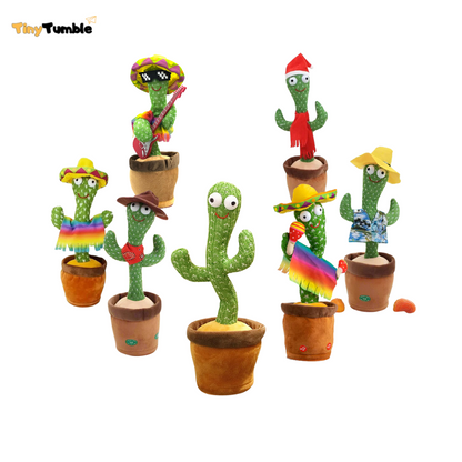 GroovyCactus Pal – Dancing and Talking Plush Cactus Toy with Music and Voice Recording