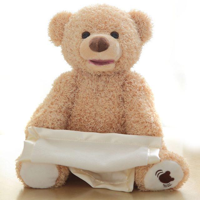 Peek-a-Boo Bear – Interactive Talking Plush Toy with Blanket for Babies and Toddlers