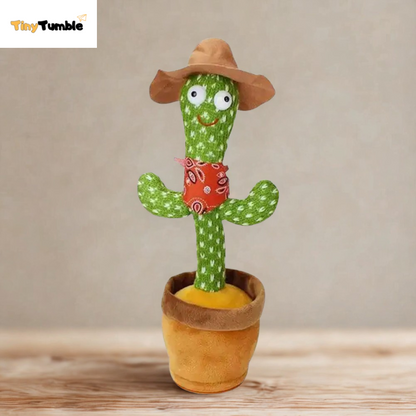 GroovyCactus Pal – Dancing and Talking Plush Cactus Toy with Music and Voice Recording