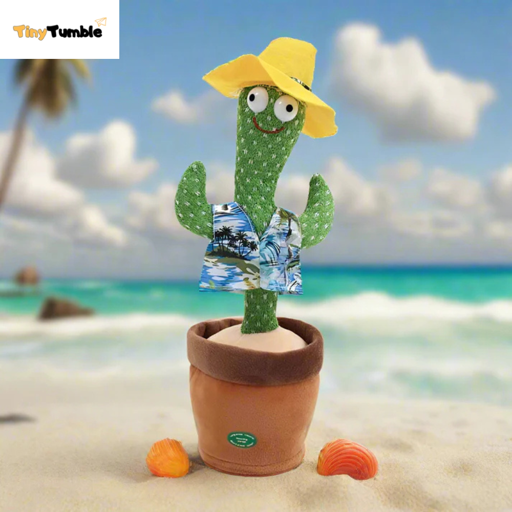 GroovyCactus Pal – Dancing and Talking Plush Cactus Toy with Music and Voice Recording