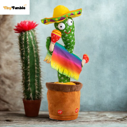 GroovyCactus Pal – Dancing and Talking Plush Cactus Toy with Music and Voice Recording