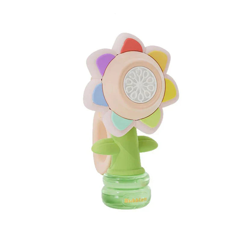 SunnyBubbles Bloom – Electric Sunflower Bubble Machine with LED Lights for Kids