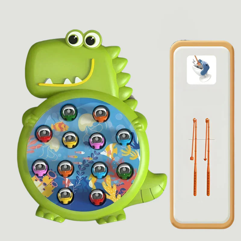 Little Fisher’s Lagoon – Magnetic Electric Fishing Game with Music and Rotating Pond for Kids